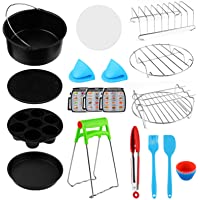 BestFire 124Pcs Accesorios para freidora de aire Kit de freidora de aire de 8 pulgadas Cesta de freidora de aire para…
